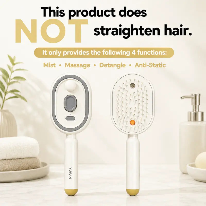 Hair Care Spray Massage Comb Vibration Scalp Massage Hairbrush Head Massager Hair Sprayer Atomizing Brush Hair Oil Applicator